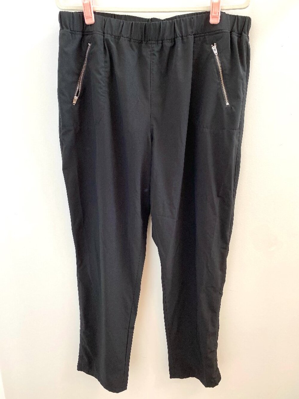 Rafaella Sport Comfort Black Zipper Pocket Stretch Pants Size 16